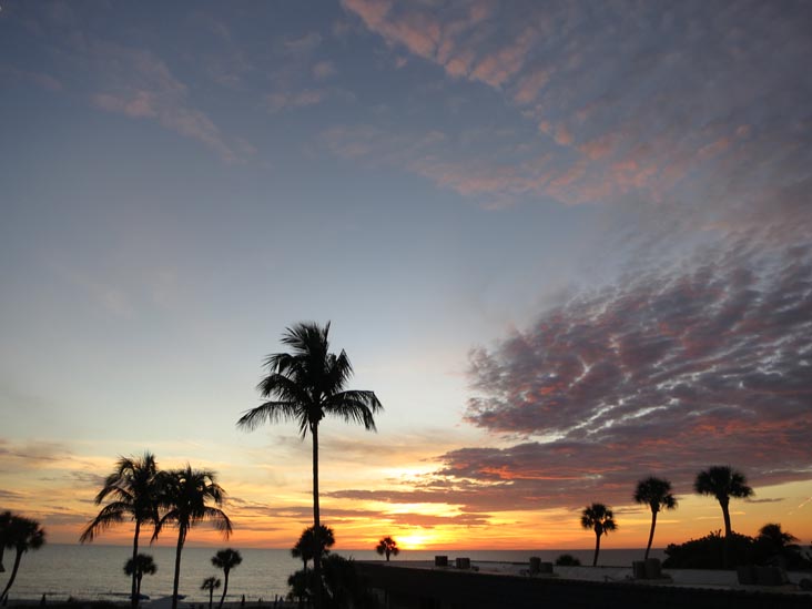 Sunset, Four Winds Beach Resort, Longboat Key, Florida, November 7, 2013