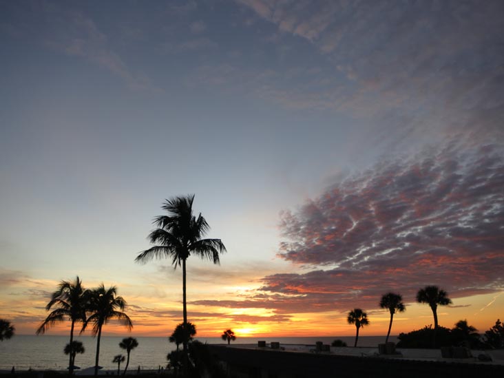 Sunset, Four Winds Beach Resort, Longboat Key, Florida, November 7, 2013
