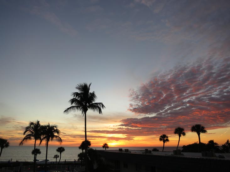 Sunset, Four Winds Beach Resort, Longboat Key, Florida, November 7, 2013