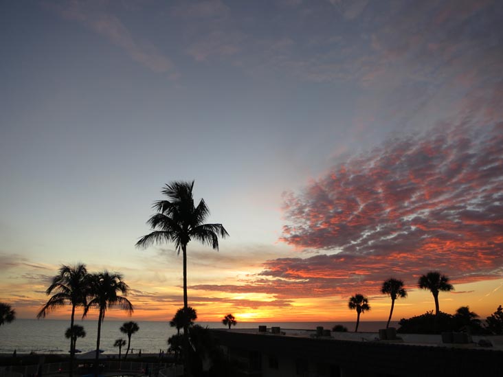 Sunset, Four Winds Beach Resort, Longboat Key, Florida, November 7, 2013
