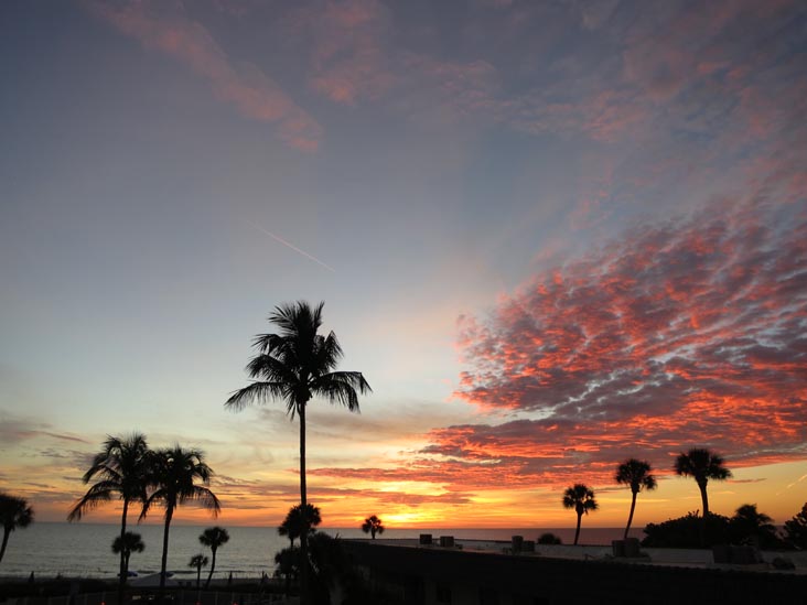 Sunset, Four Winds Beach Resort, Longboat Key, Florida, November 7, 2013