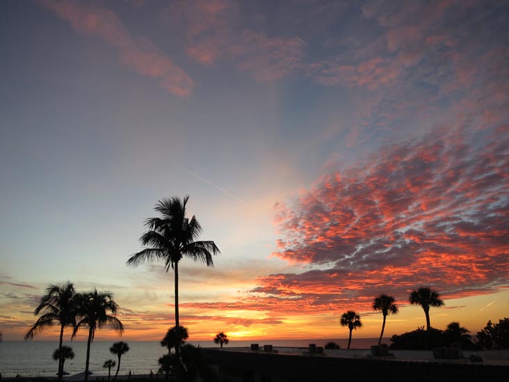 Sunset, Four Winds Beach Resort, Longboat Key, Florida, November 7, 2013