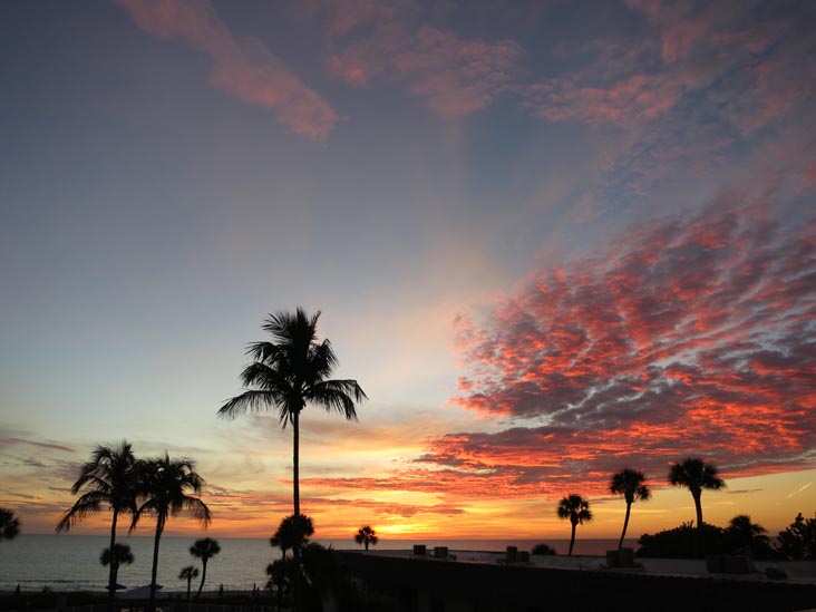 Sunset, Four Winds Beach Resort, Longboat Key, Florida, November 7, 2013