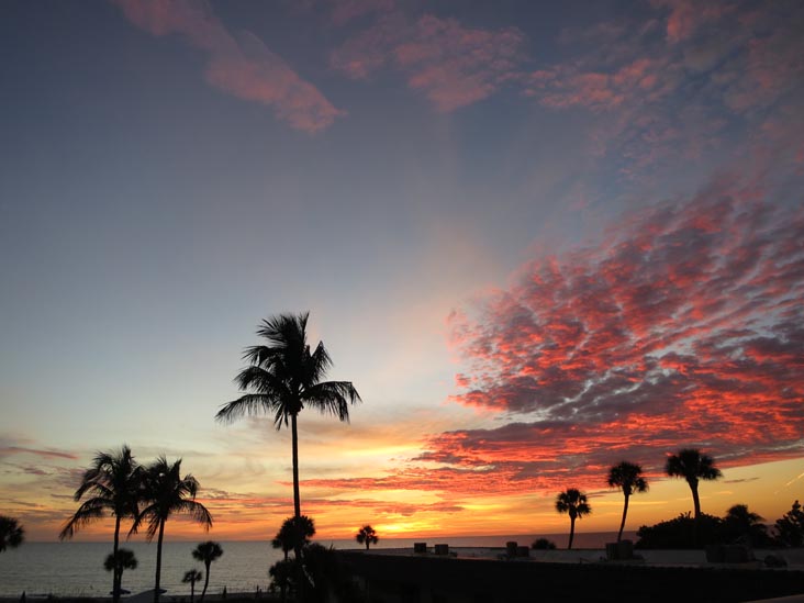 Sunset, Four Winds Beach Resort, Longboat Key, Florida, November 7, 2013