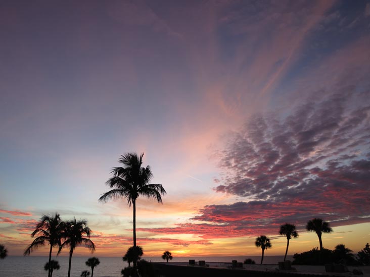 Sunset, Four Winds Beach Resort, Longboat Key, Florida, November 7, 2013