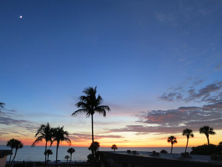 Sunset, Four Winds Beach Resort, Longboat Key, Florida, November 7, 2013