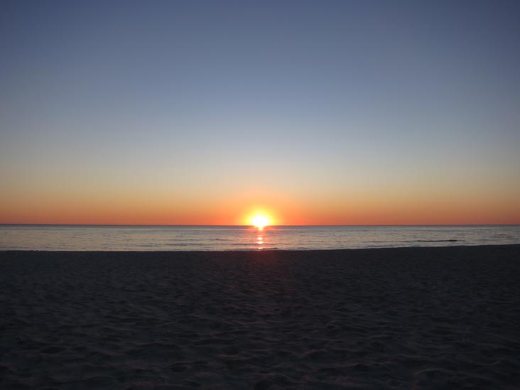 Sunset, Four Winds Beach Resort, Longboat Key, Florida, November 9, 2012