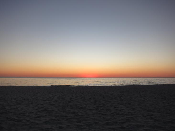 Sunset, Four Winds Beach Resort, Longboat Key, Florida, November 9, 2012