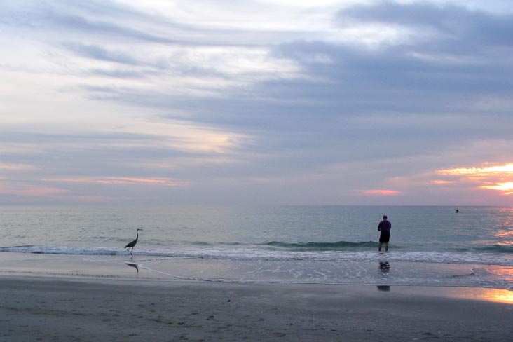 Sunset From Four Winds Beach Resort, Longboat Key, Florida, November 10, 2006, 5:30 p.m.