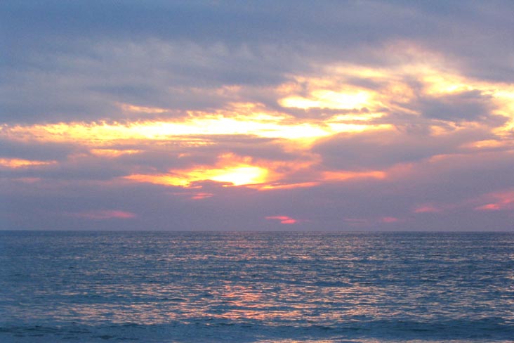 Sunset From Four Winds Beach Resort, Longboat Key, Florida, November 10, 2006, 5:35 p.m.