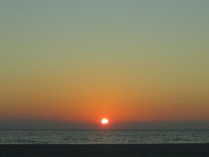 Sunset From Four Winds Beach Resort, Longboat Key, Florida, November 10, 2007, 5:39 p.m.