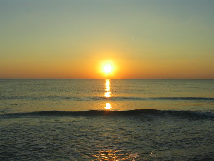 Sunset From Four Winds Beach Resort, Longboat Key, Florida, November 11, 2007, 5:29 p.m.