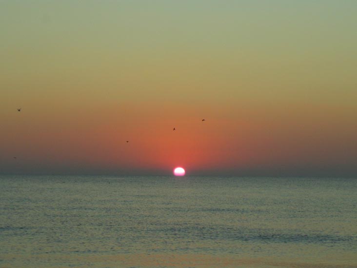 Sunset From Four Winds Beach Resort, Longboat Key, Florida, November 11, 2007, 5:41 p.m.