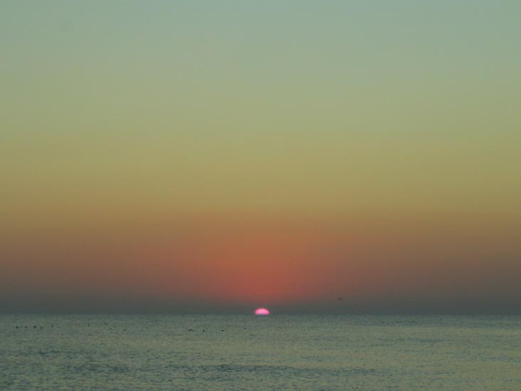 Sunset From Four Winds Beach Resort, Longboat Key, Florida, November 11, 2007, 5:42 p.m.