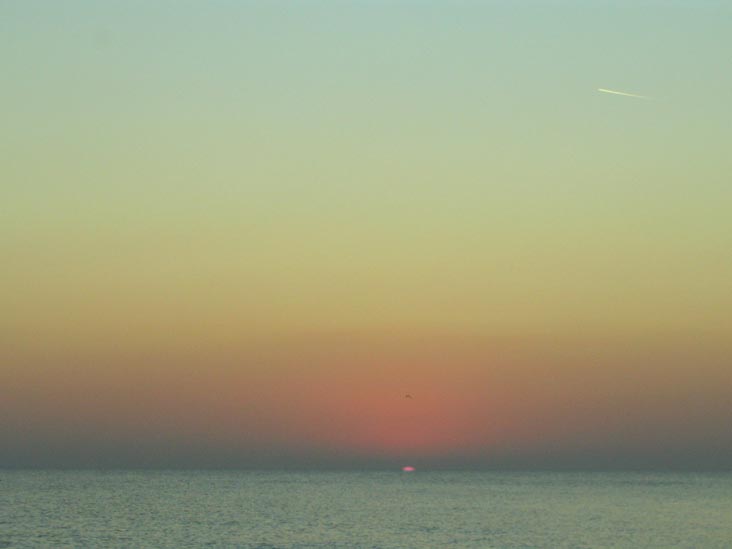 Sunset From Four Winds Beach Resort, Longboat Key, Florida, November 11, 2007, 5:43 p.m.