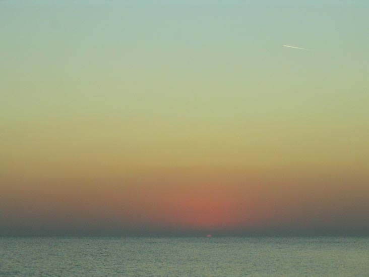 Sunset From Four Winds Beach Resort, Longboat Key, Florida, November 11, 2007, 5:43 p.m.
