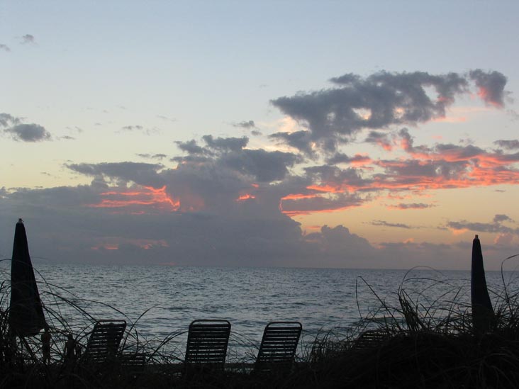 Sunset From Four Winds Beach Resort, Longboat Key, Florida, November 12, 2004