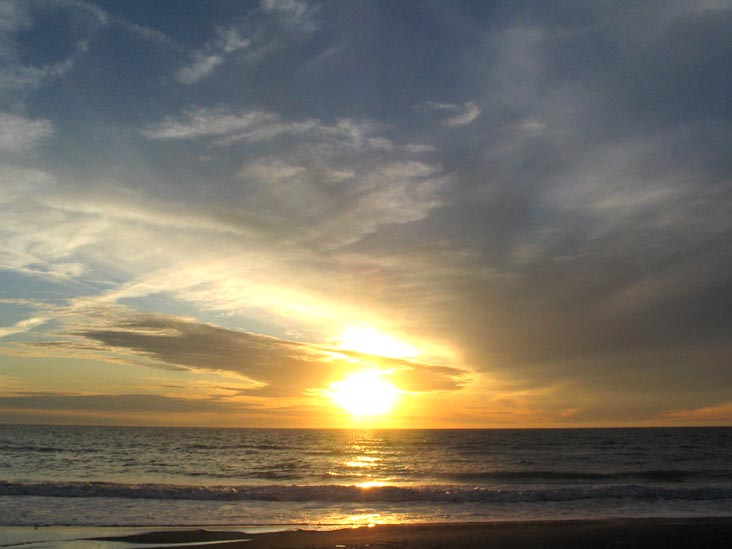 Sunset From Four Winds Beach Resort, Longboat Key, Florida, November 12, 2006, 5:22 p.m.