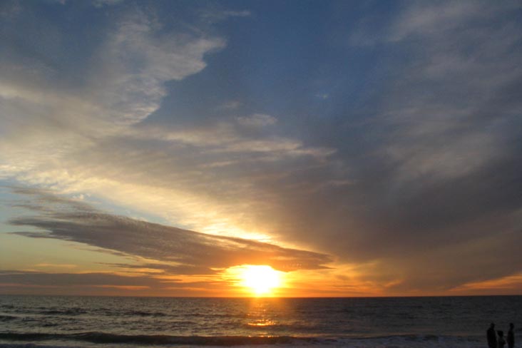 Sunset From Four Winds Beach Resort, Longboat Key, Florida, November 12, 2006, 5:29 p.m.