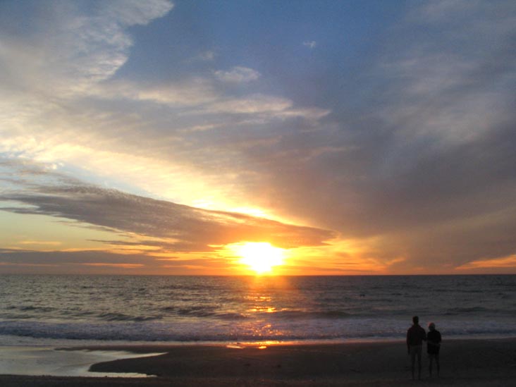 Sunset From Four Winds Beach Resort, Longboat Key, Florida, November 12, 2006, 5:30 p.m.
