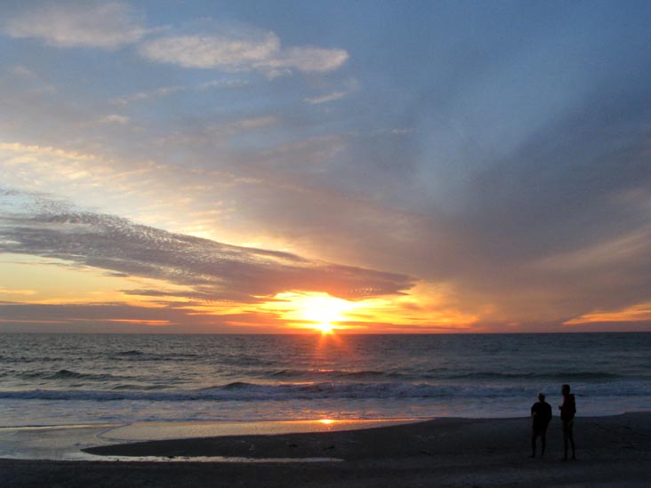 Sunset From Four Winds Beach Resort, Longboat Key, Florida, November 12, 2006, 5:34 p.m.