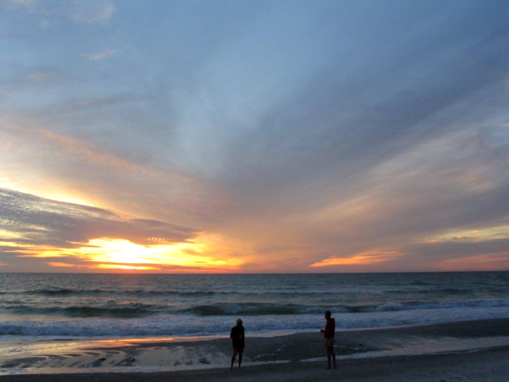 Sunset From Four Winds Beach Resort, Longboat Key, Florida, November 12, 2006, 5:36 p.m.