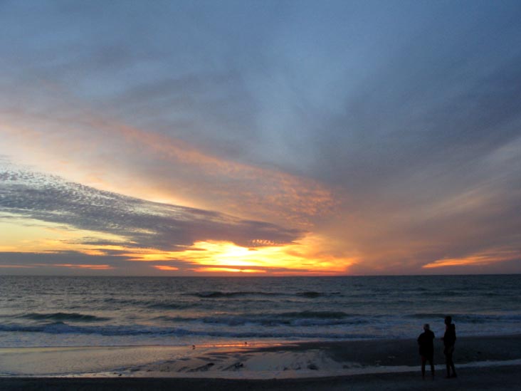 Sunset From Four Winds Beach Resort, Longboat Key, Florida, November 12, 2006, 5:38 p.m.
