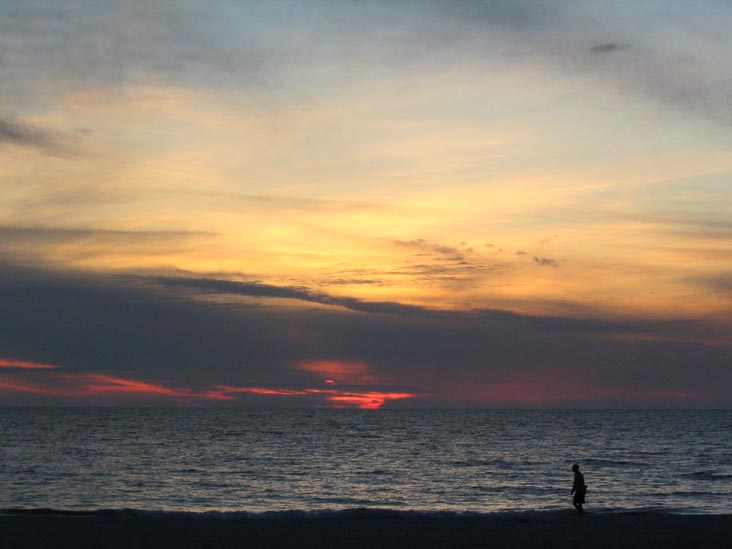 Sunset From Four Winds Beach Resort, Longboat Key, Florida, November 13, 2006, 5:41 p.m.