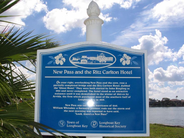 New Pass Interpretive Sign, New Pass, Longboat Key, Florida