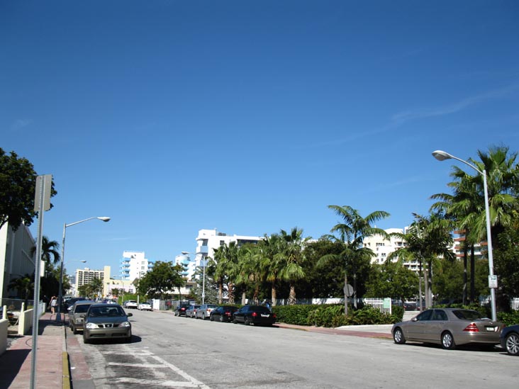 Collins Avenue Between South Pointe Drive and 1st Street, Looking North, South Beach, Miami, Florida