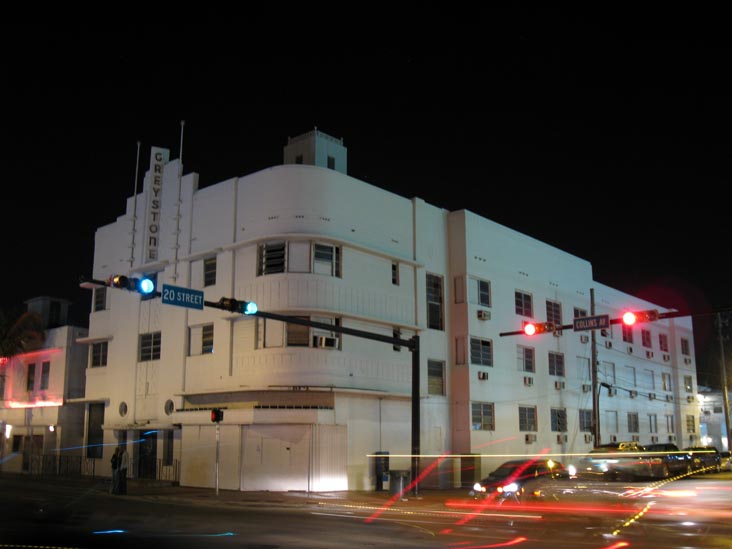 Greystone Hotel, Collins Avenue and 20th Street, SE Corner, South Beach, Miami, Florida