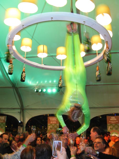 Perrier-Jouët Chandelier, Bubble Q, South Beach Wine & Food Festival, South Beach, Miami, Florida, February 26, 2010
