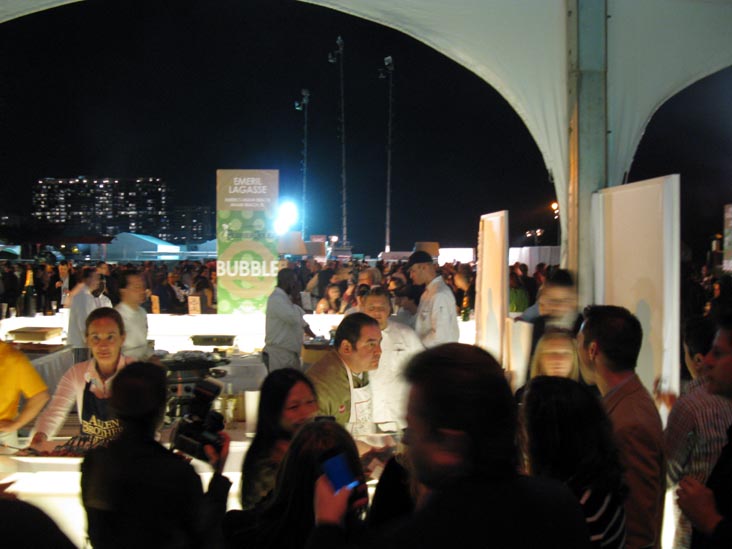 Emeril Lagasse Pulled Pork Stand, Bubble Q, South Beach Wine & Food Festival, South Beach, Miami, Florida, February 26, 2010