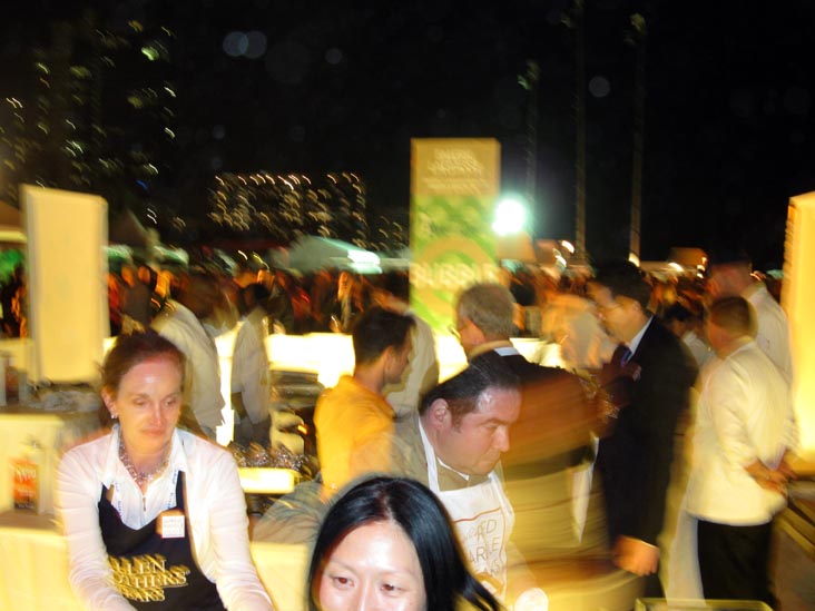 Emeril Lagasse Pulled Pork Stand, Bubble Q, South Beach Wine & Food Festival, South Beach, Miami, Florida, February 26, 2010