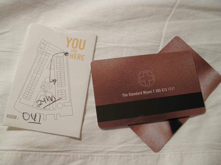 Room Key, Room 41, The Standard, 40 Island Avenue, Miami Beach, Florida