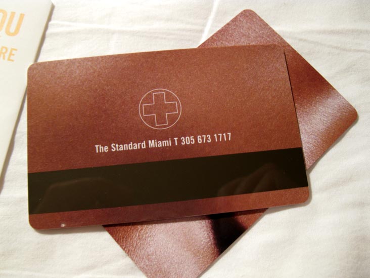 Room Keys, Room 41, The Standard, 40 Island Avenue, Miami Beach, Florida
