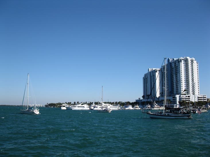 Biscayne Bay From Venetian Causeway, Miami Beach, Florida