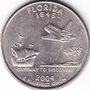 United States Mint 50 State Quarters Program Florida Quarter