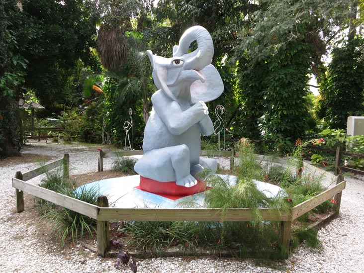 Ceramic Elephant, Sarasota Jungle Gardens, Sarasota, Florida, November 7, 2013