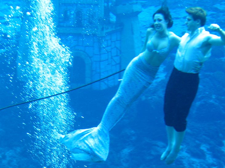 Mermaid and the Prince, Little Mermaid Show, Weeki Wachee Springs, 6131 Commercial Way, Weeki Wachee, Florida, November 14, 2004