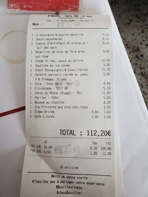 Bouillon Pigalle, Paris, France, July 15, 2025