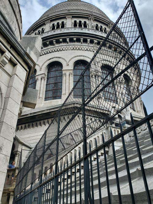 Dôme From Dôme Stairs, Basilique du Sacré-Cœur de Montmartre (Basilica of the Sacred Heart), Montmartre, 18e Arrondissement, Paris, France, July 15, 2025