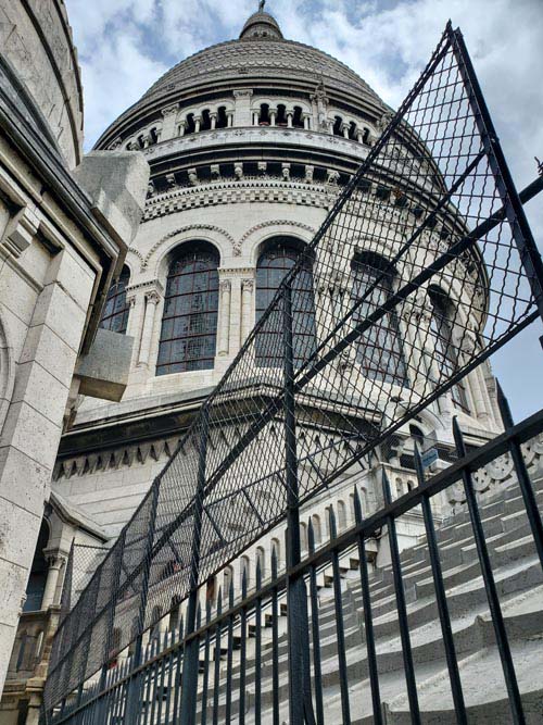 Dôme From Dôme Stairs, Basilique du Sacré-Cœur de Montmartre (Basilica of the Sacred Heart), Montmartre, 18e Arrondissement, Paris, France, July 15, 2025