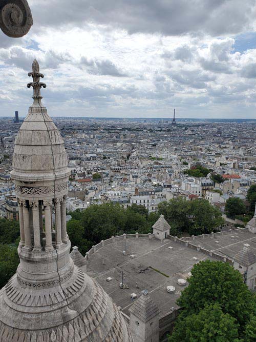 View From Dôme, Basilique du Sacré-Cœur de Montmartre (Basilica of the Sacred Heart), Montmartre, 18e Arrondissement, Paris, France, July 15, 2025