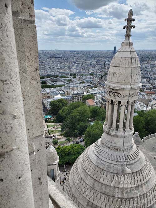 View From Dôme, Basilique du Sacré-Cœur de Montmartre (Basilica of the Sacred Heart), Montmartre, 18e Arrondissement, Paris, France, July 15, 2025