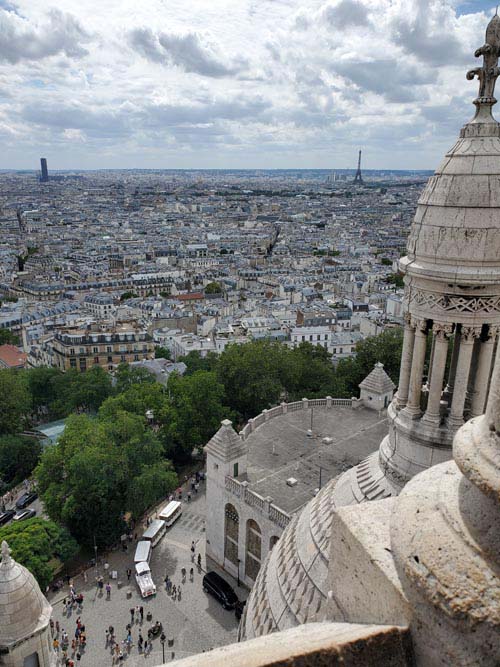 View From Dôme, Basilique du Sacré-Cœur de Montmartre (Basilica of the Sacred Heart), Montmartre, 18e Arrondissement, Paris, France, July 15, 2025