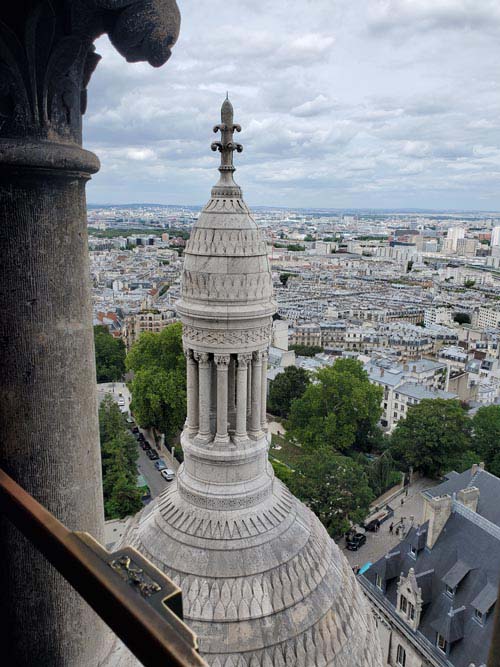 View From Dôme, Basilique du Sacré-Cœur de Montmartre (Basilica of the Sacred Heart), Montmartre, 18e Arrondissement, Paris, France, July 15, 2025