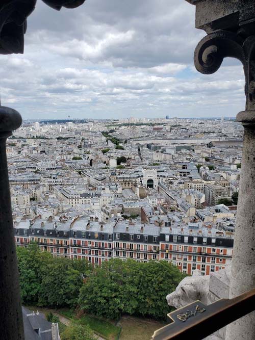 View From Dôme, Basilique du Sacré-Cœur de Montmartre (Basilica of the Sacred Heart), Montmartre, 18e Arrondissement, Paris, France, July 15, 2025