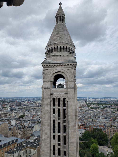 View From Dôme, Basilique du Sacré-Cœur de Montmartre (Basilica of the Sacred Heart), Montmartre, 18e Arrondissement, Paris, France, July 15, 2025