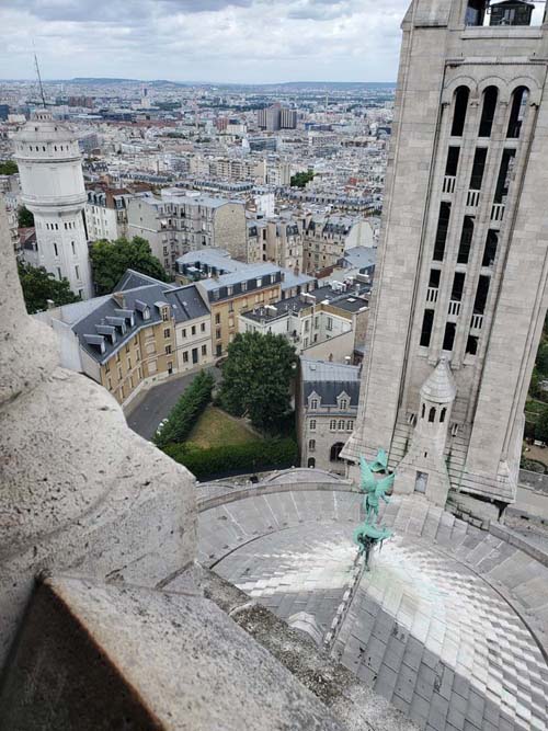 View From Dôme, Basilique du Sacré-Cœur de Montmartre (Basilica of the Sacred Heart), Montmartre, 18e Arrondissement, Paris, France, July 15, 2025
